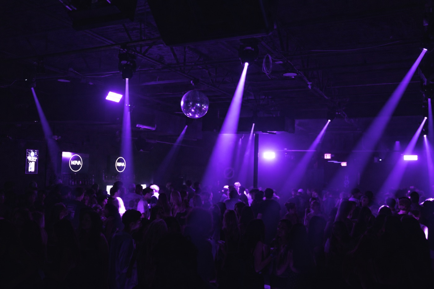 Dance floor under the beams